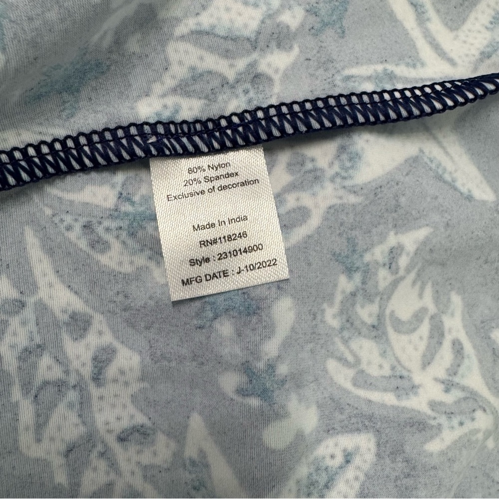 Cabana Life Blue and White Floral Coverup Dress - Picture 12 of 13